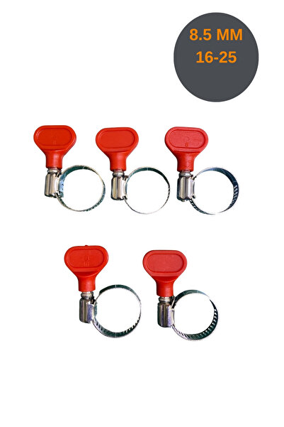 Tuna Kelebek Saplı Bahçe Hortum Kelepçesi (8.5 MM) 16-25 5 ADET