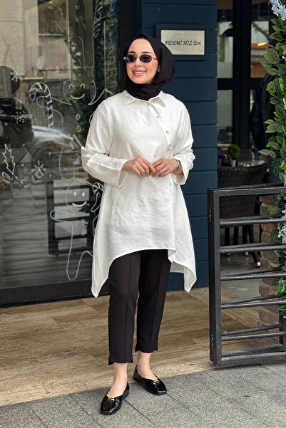 NAKİ & MASCARA Tunik 26MY2139 Beyaz
