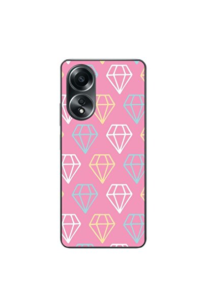 OEM Husa compatibila cu Oppo A58 4G Silicon Gel Tpu Model Diamond Pattern Doo...