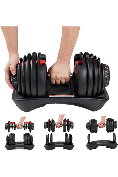 Generic دمبل ذكي قابل للتعديل 40كجم – Adjustable Dumbbell متعدد الأوزان للتمارين المنزلية