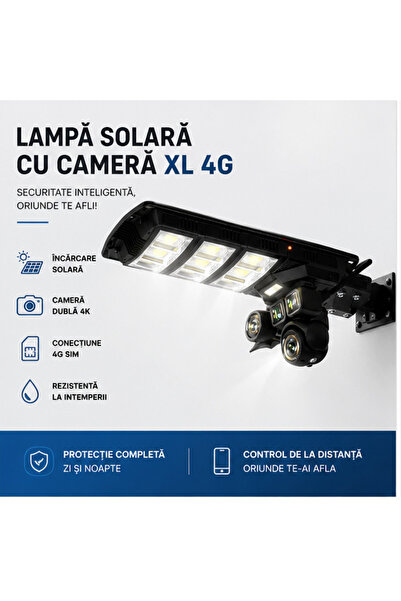 OEM Cameră de Supraveghere JRH ®   4G Solar, 450W, PTZ, 16000mAh, SIM, Viziun...