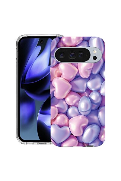 bestcase Husă pentru Google Pixel 10 / Pixel 10 Pro cu Design Inimi Colorate,...