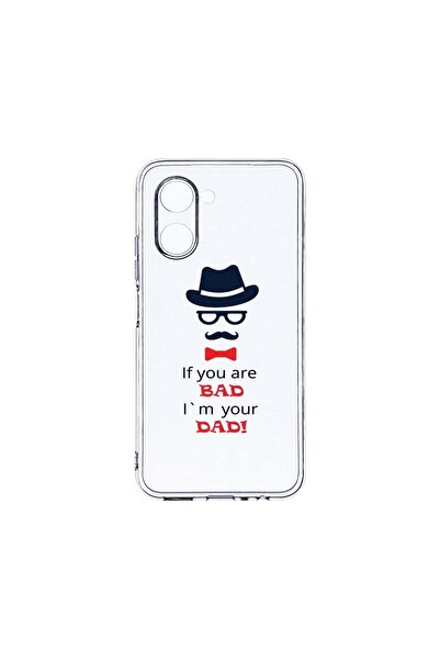 bestcase Διαφανής Θήκη Σιλικόνης 2MM, Συμβατή με Realme C33, Bad Dad, Αντικρα...