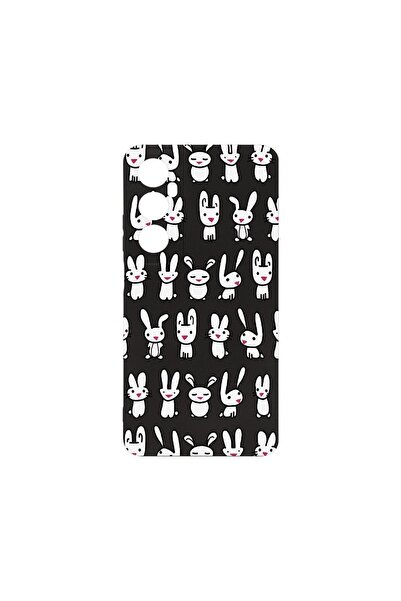 bestcase Λεπτή Θήκη Σιλικόνης 0.8MM, Συμβατή με Realme C65, Σχέδιο Κουνέλια, ...