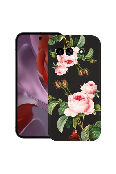 bestcase Калъф за Google Pixel 9a, Розов, Тънък силиконов 0.8ММ, Удароустойчи...