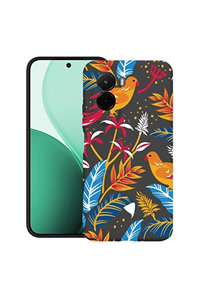 bestcase Υπέρλεπτη Θήκη TPU Συμβατή με Poco M7, με Σχέδιο Έγχρωμων Πουλιών, 3...