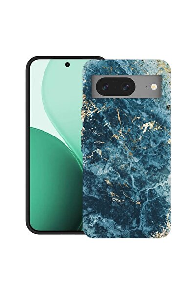 bestcase Ултра тънък TPU калъф, съвместим с Google Pixel 8, с мраморен дизайн...