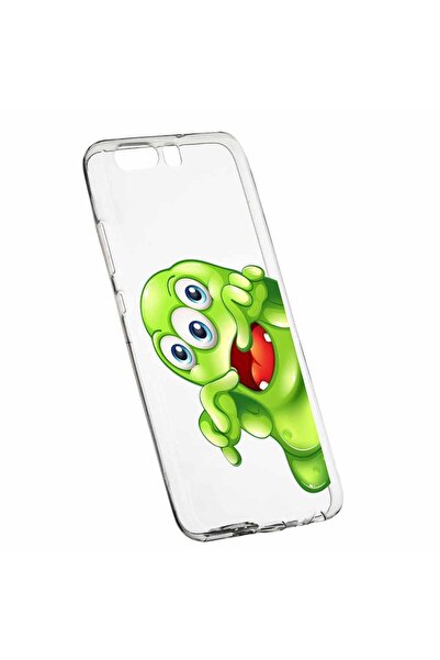 bestcase Husa Silicon, Transparent, Slim, Green Monster, Huawei Y6 2018