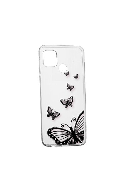bestcase Θήκη σιλικόνης συμβατή με Realme C25Y, Σχέδιο πεταλούδα, ανθεκτική σ...
