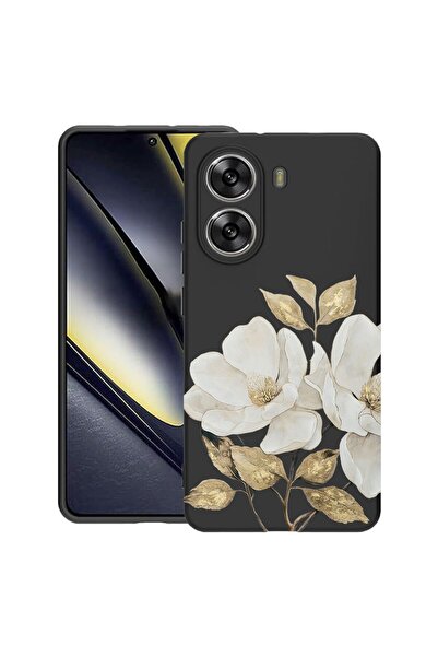 bestcase Θήκη TPU Υπέρλεπτη Συμβατή με Poco X7 Pro 5G, Φλοράλ - Χρυσή Καμέλια...