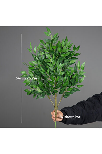 Choice 64cm L 42-64cm Tall Artificial Eucalyptus Plants Tropical Willow Tree ...