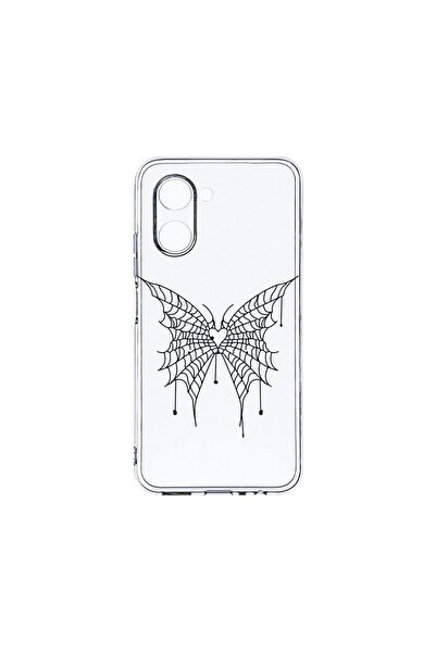 bestcase Διαφανής Θήκη Σιλικόνης 2MM, Συμβατή με Realme C33, Σχέδιο Πεταλούδα...