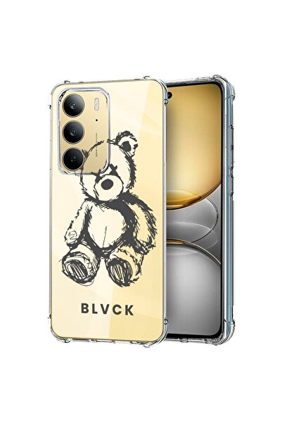 bestcase Husă pentru Realme 14x 5G, Antișoc 1.5MM, Teddy Bear blvck, Protecți...