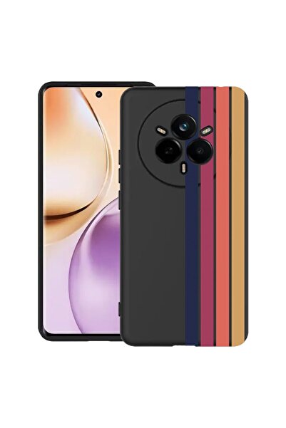 bestcase Husă pentru Realme 14 Pro 5G, Linii Retro, Silicon Subțire 0.8MM, An...