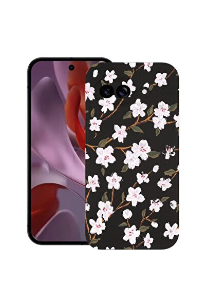 bestcase Калъф за Google Pixel 9a, Пролетен цвят, Тънък силиконов 0.8ММ, Прот...