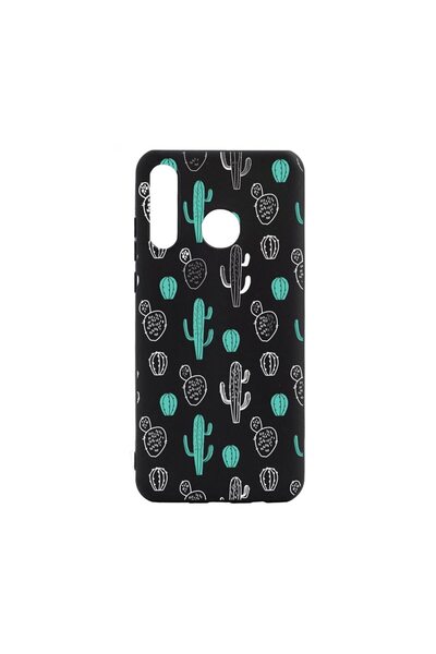 bestcase Husa Silicon Compatibila Cu Huawei P30 Lite, Cactus, rezistenta la u...