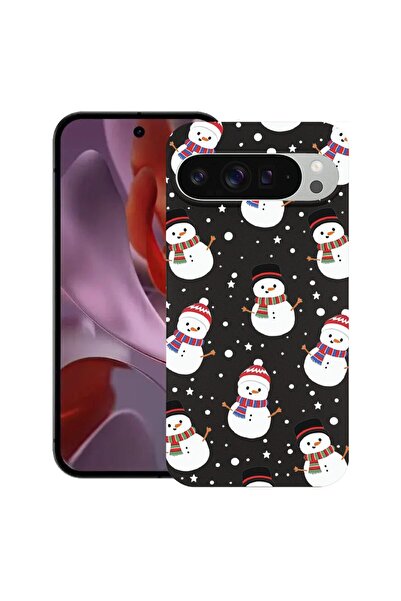 bestcase ¬Æ Husa pentru Google Pixel 9 Pro XL, Snowman, Slim Silicon 0.8MM, A...