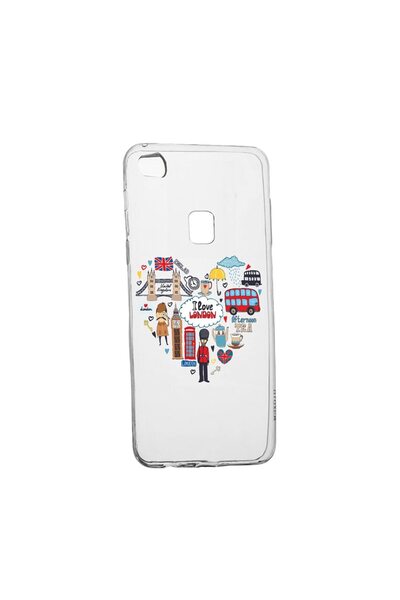 bestcase Husa Silicon Compatibila Cu Huawei P10 Lite, I Love London, rezisten...