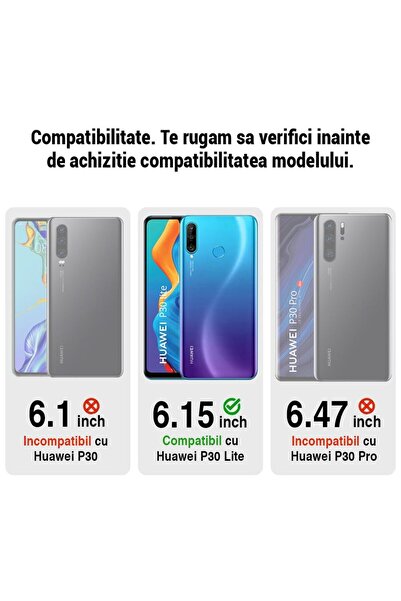 bestcase Калъф за смарт карти с магнитно закопчаване за Huawei P30 Lite, Черен