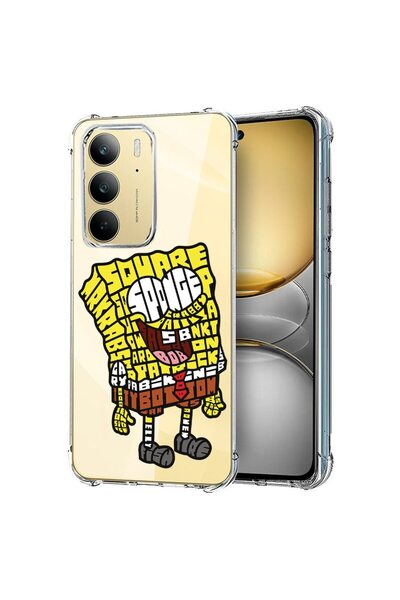 bestcase ¬Æ Husa pentru Realme 14x 5G, Anti Shock 1.5MM, Calligraphy Sponge B...