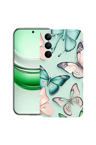 bestcase Husă transparentă din silicon pentru Realme C71, Model fluture, 2041...