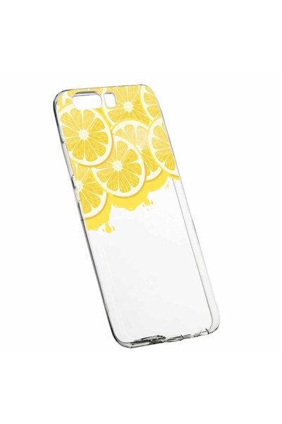 bestcase Husa Silicon, Transparent, Slim, Lemon, Huawei Y6 2018
