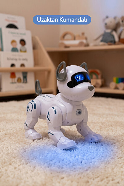 Vardem Oyuncak Şarjlı Işıklı Ve Sesli Akıllı Robot Köpek