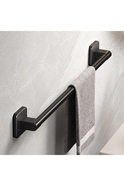 Choice Grey 50cm Bathroom Hand Towel Rack Towel Holder Wall Mount No Drill Mo...