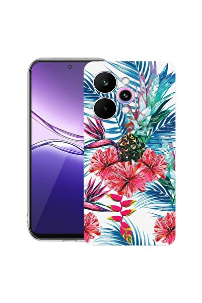 bestcase ¬Æ Husa Clear Slim Silicon Compatibila cu Realme 15 / 15 Pro, Flower...
