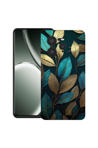 bestcase ¬Æ Husa pentru Realme GT 7 Pro cu Design Golden Feathers, TPU Mat Ul...