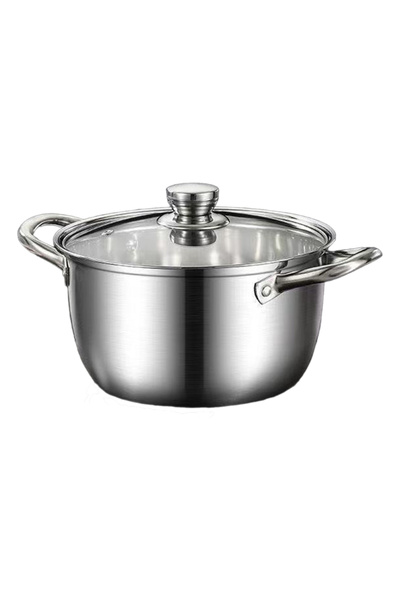 Choice1 Style B 18cm Stainless Steel Soup Pot Breakfast Stock Pot Compatible ...