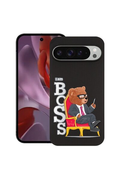 bestcase Husă pentru Google Pixel 9 Pro XL, Ursuleț de pluș - Sunt șeful, Sil...