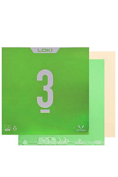Choice1 Green LOKI RXTON 3 Color Table Tennis Sticky Ping Pong Blue Pink Gree...