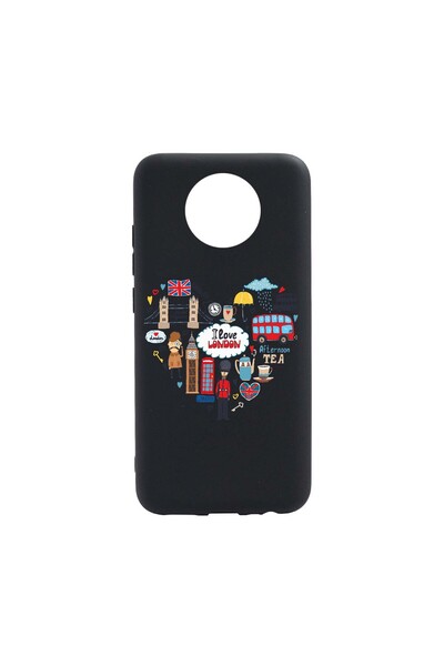 bestcase Husa Silicon Compatibila cu Nokia C10, I Love London, rezistenta la ...
