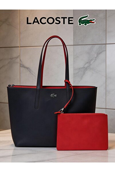 Lacoste LIVE Women's Double sided Two tone Large Capacity Handbag, Fashionabl...