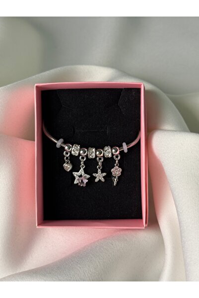 NB STEELORA Luxury Star Charm Detailed Bracelet
