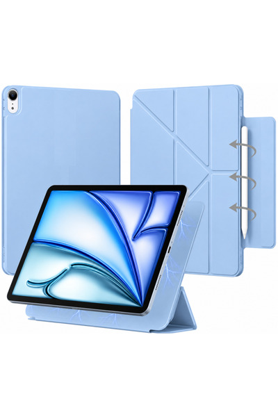 UnDePlus Apple iPad 11.Nesil A16 11inç/10.Nesil 10.9inç Kılıf Smart Folio Man...