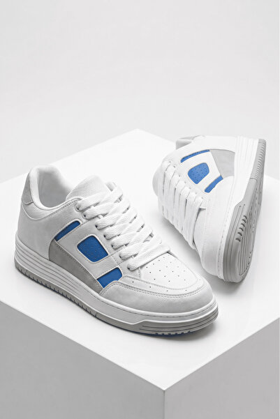 Zerenyus Zrc2410 High Quality High Sole Men's Sneaker White Blue