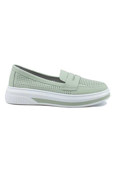 Maria Conti Summer shoes, made of leather, for women, with perforations, with...