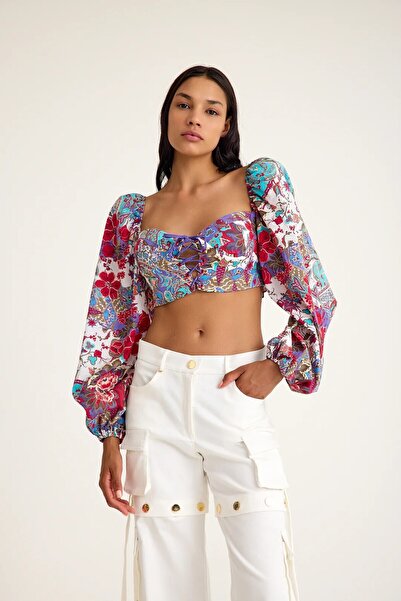 DILARA GULHAN FLORAL CROP