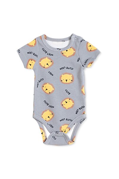 ebebek Hello Baby HelloBaby Erkek Bebek Body Hayvan Baskılı Çıtçıtlı Çıtçıtlı...