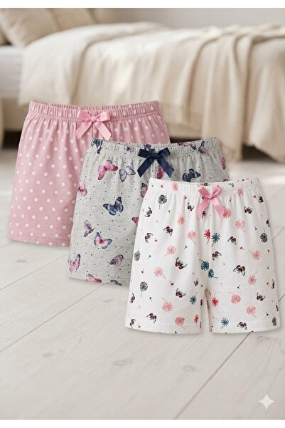 Serena Pantalon pijama scurți 3/set -multicolor
