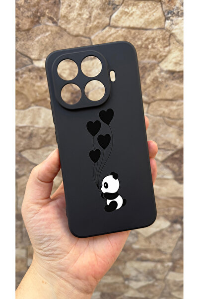 Vip Case Mi 15T PRO Uyumlu Kalpli Panda Desenli Silikon Darbe Emici Klasik Ko...
