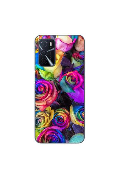 OEM Husa compatibila cu Oppo A16 Silicon Gel Tpu Model Trandafiri Colorati