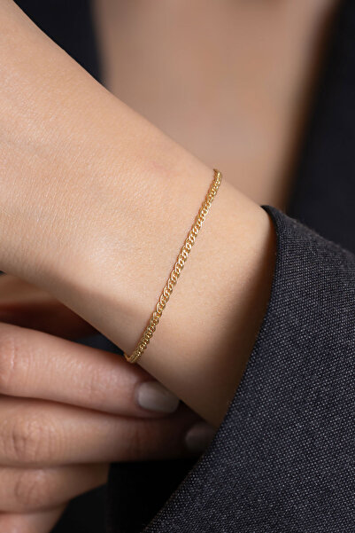 Bayar Gold 14 Ayar Altın Nonna Bileklik 2 mm