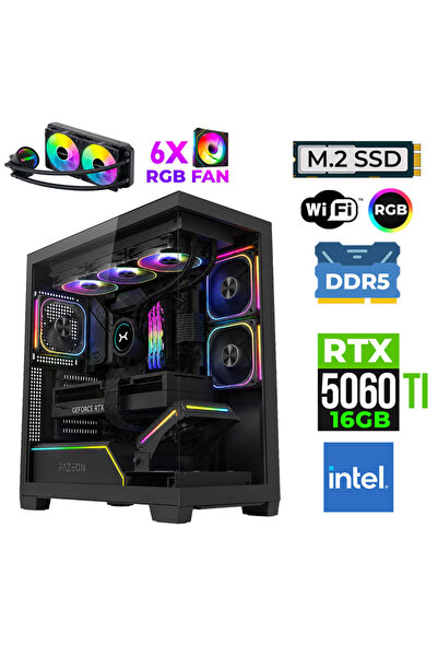 XASER Fade X310 Intel i9 14900KF 32GB DDR5 Ram 1TB M.2 NVMe SSD 16GB RTX5060T...