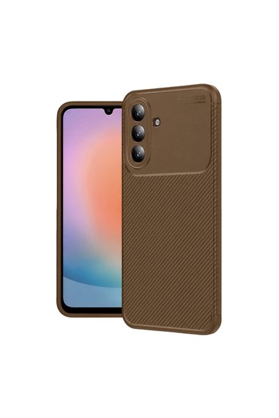 TheGencoo غطاء كربوني بتركيز تلقائي لهاتف سامسونج جالاكسي S26 - بني