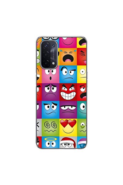 OEM Калъф, съвместим с Oppo A54 5G, A74 5G, силиконов гел TPU, с шарка на заб...