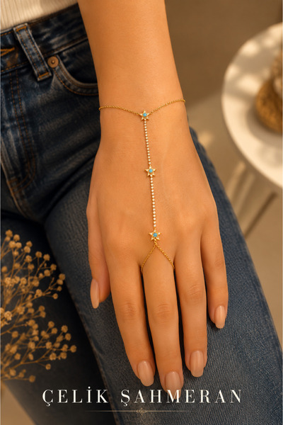 Jack Ferrero Gold Color Steel Zircon Stone Minimal Shahmeran