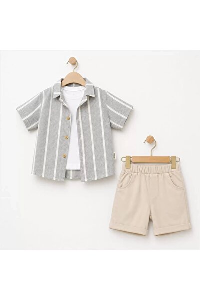 Generic Brand 6/24 Month Striped Shirt T-Shirt Baby Set